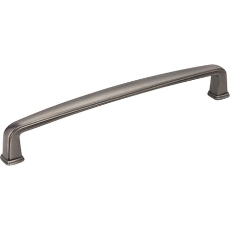 Jeffrey Alexander 160 mm Center-to-Center Brushed Pewter Square Milan 1 Cabinet Pull 1092-160BNBDL